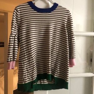 ModCloth 3/4 sleeve striped sweater, size XL.